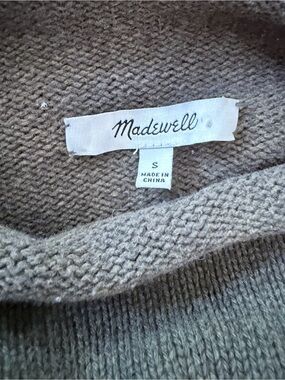 Madewell rollneck sweater merino wool blend